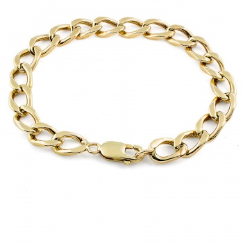 9ct gold 22.7g 8 inch curb Bracelet